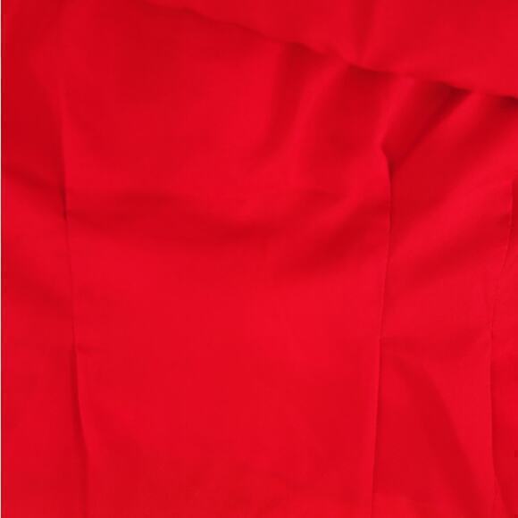 Vintage Preppy Illusion Button Up High Collar Short Puffy Sleeve‎ Blouse Shirt - Picture 12 of 15